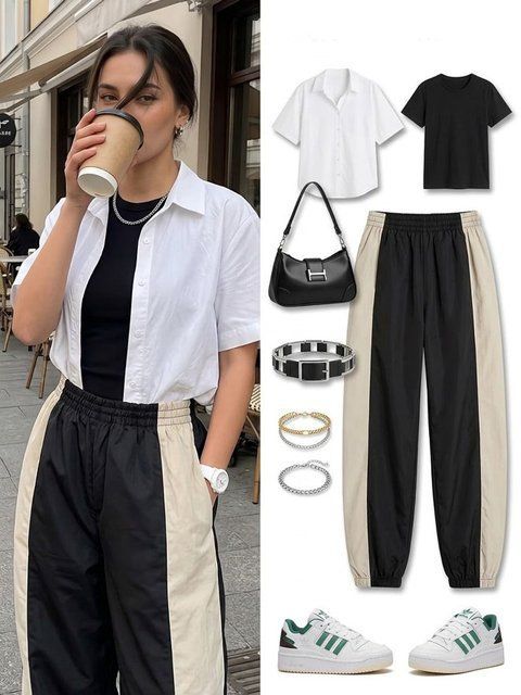 Молодіжні штани жіночі широкі із широким лампасом Модно 250225 фото