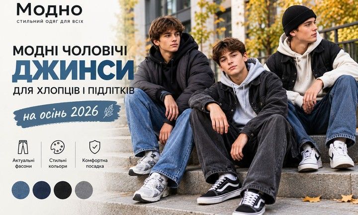 чоловічі джинси для підлітків