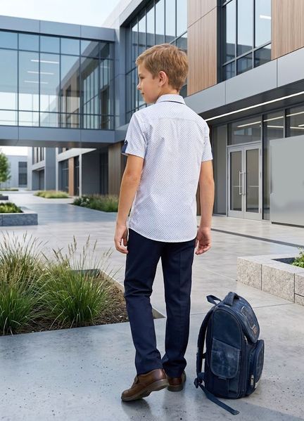 Сорочка з коротким рукавом для хлопчика Lagard Kids 116-164 180826 фото