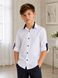 Стильна біла сорочка для хлопчика з контрастними деталями Lagard Kids 116-164 160826 фото 3