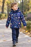 Куртка ветровка на мальчика Дино синяя 92-122 310818 фото