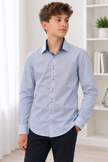 Сорочка для хлопчика з довгим рукавом Lagard Kids 116-164 190826 фото