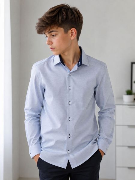 Сорочка для хлопчика з довгим рукавом Lagard Kids 116-164 190826 фото