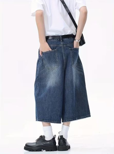 Бриджі джинсові чоловічі для хлопця Baggy Модно 160-180 230525 фото