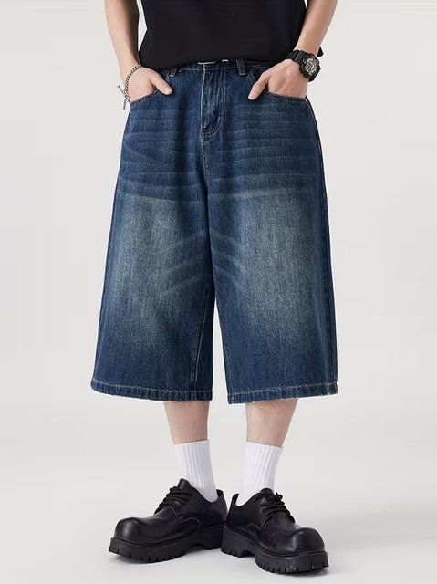 Бриджі джинсові чоловічі для хлопця Baggy Модно 160-180 230525 фото