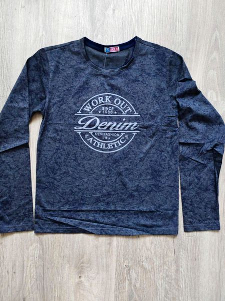 Лонгслив реглан для мальчика подростка Denim 300824 фото