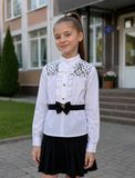 Детская блузка для девочки в школу 122-146 Модно 2020 фото